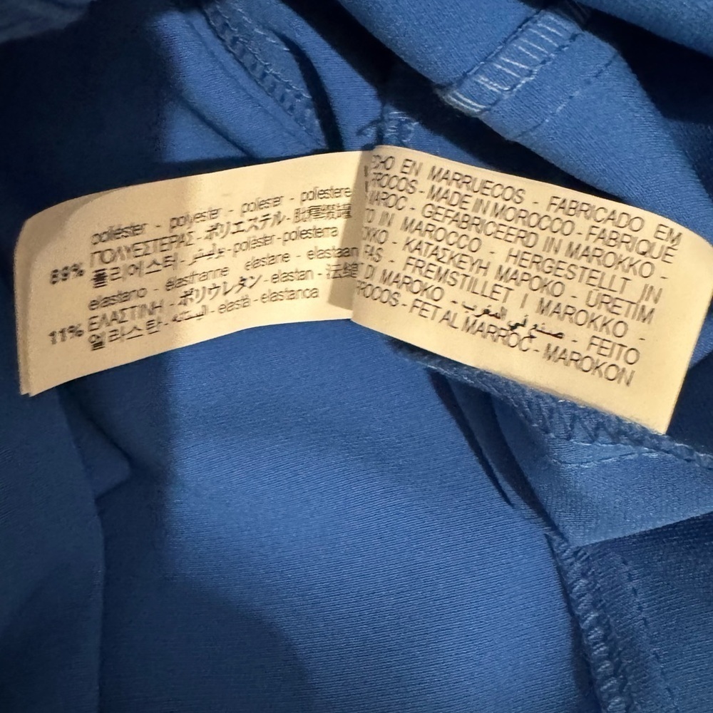 💙 ZARA Crepe Cobalt Blue Midi Dress | Size S | NWOT - Picture 6 of 6
